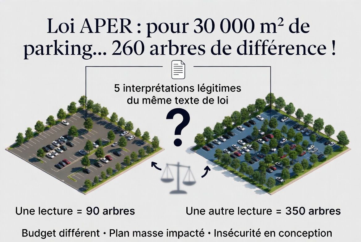 Loi APER — obligation d'ombrage des parkings