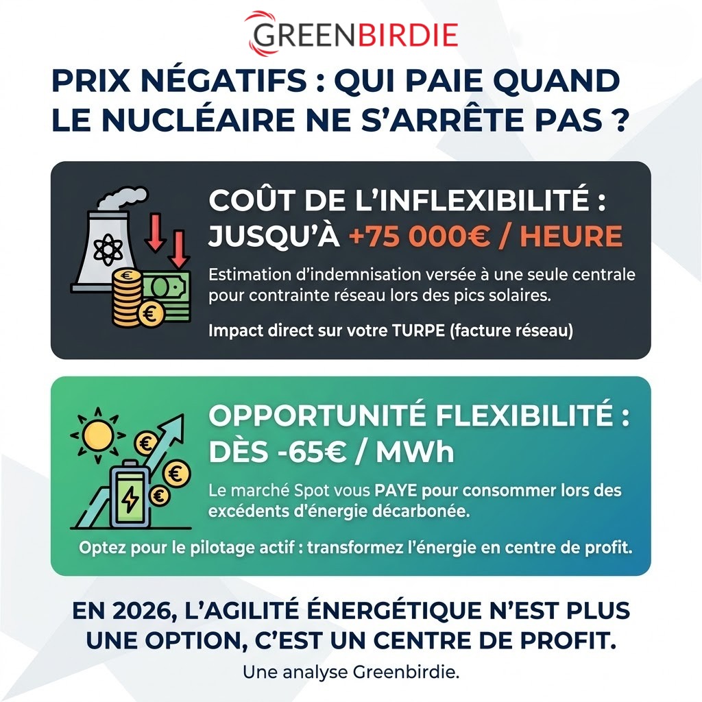 Prix spot négatifs et nucléaire